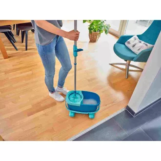 Leifheit 52102 Set Clean Clean Twist Disc Mop Set mobil de curățare rotativ mobil Leifheit 52102 Set Clean Clean Twist Disc Mop Set mobil de curățare rotativ mobil