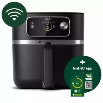 Philips 7000 Series Airfryer Combi Combi XXL Connected HD9880/90 aparat de prăjit cu aer cald, 2200 W, Wi-Fi, programe automate Philips 7000 Series Airfryer Combi Combi XXL Connected HD9880/90 aparat de prăjit cu aer cald, 2200 W, Wi-Fi, programe automate