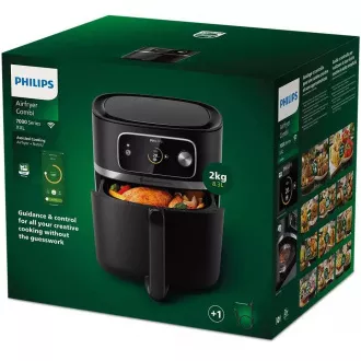 Philips 7000 Series Airfryer Combi Combi XXL Connected HD9880/90 aparat de prăjit cu aer cald, 2200 W, Wi-Fi, programe automate Philips 7000 Series Airfryer Combi Combi XXL Connected HD9880/90 aparat de prăjit cu aer cald, 2200 W, Wi-Fi, programe automate
