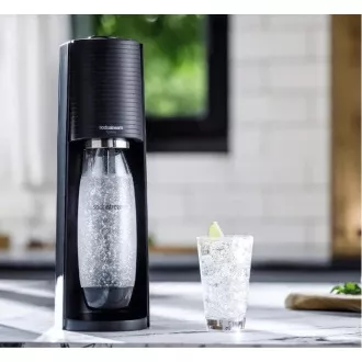 Filtru de sifon SodaStream Terra Black, mecanic, sticla SodaStream Fuse 2x 1l, butelie de CO2, negru Filtru de sifon SodaStream Terra Black, mecanic, sticla SodaStream Fuse 2x 1l, butelie de CO2, negru