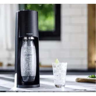 Filtru de sifon SodaStream Terra Black, mecanic, sticla SodaStream Fuse 2x 1l, butelie de CO2, negru - Despachetat