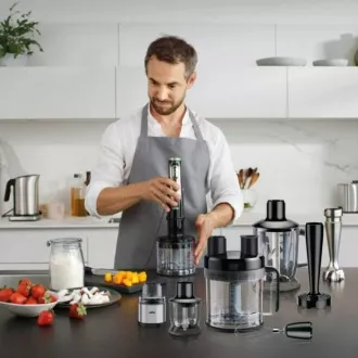 Blender de mână Braun MultiQuick 9 MQ9135XI, 1200 W, ActiveBlade, control continuu al vitezei, SmartSpeed