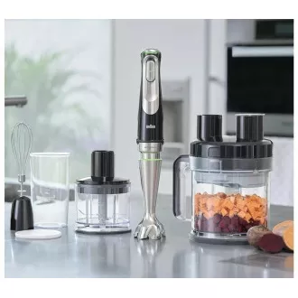 Blender Braun MQ9195XLI, 1200 W, ActiveBlade, control continuu al vitezei, SmartSpeed, accesorii extinse