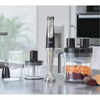 Blender Braun MQ9195XLI, 1200 W, ActiveBlade, control continuu al vitezei, SmartSpeed, accesorii extinse