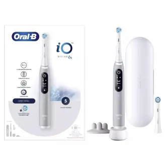 Periuță de dinți electrică Oral-B iO Series 6s, temporizator, senzor de presiune, 5 programe, aplicare Oral-B, gri