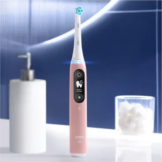 Periuță de dinți electrică Oral-B iO Series 6s, temporizator, senzor de presiune, 5 programe, aplicație Oral-B, roz