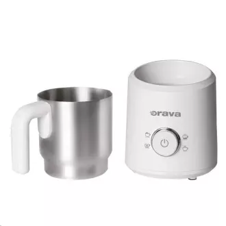Spumator de lapte electric Orava, 500 W, 4 programe selectabile, 350 ml, alb