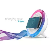 Lampa de noapte Orava cu lumina RGB, incarcator smartphone si difuzor