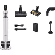 Aspirator stick Samsung Bespoke Jet Plus Pet, fără fir, 86 dB, alb-negru