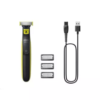 Aparat de tuns facial Philips OneBlade QP2724/10, încărcare USB, 3 piepteni, rezistent la apă Aparat de tuns facial Philips OneBlade QP2724/10, încărcare USB, 3 piepteni, rezistent la apă