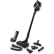 Aspirator vertical Bosch Unlimited Series cu 8 bile, fără fir, 63 dB, fără sac, negru