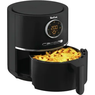 Friteuză cu aer cald Tefal Ultra Fry EY1118, 4,2 l, de la 80 la 200 °C, neagră