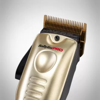 Aparat de tuns profesional BaByliss Pro 4 FX825GE, lame din titan, baterie de 3300 mAh, auriu Aparat de tuns profesional BaByliss Pro 4 FX825GE, lame din titan, baterie de 3300 mAh, auriu