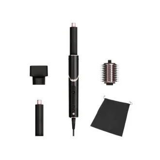 Aparat de coafat Shark HD424EU FlexStyle, 1400 W, 3 viteze, 3 temperaturi, design elegant, negru