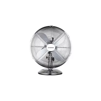 Ventilator oscilant de masă Orava SF-100 X, 3 niveluri de viteză, oscilație la dreapta și la stânga, argintiu