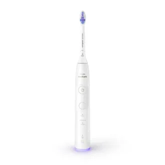 Set periuță de dinți electrică Philips Sonicare 6500 Gentle Clean, 2 bucăți, alb-negru