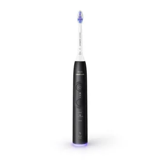 Set periuță de dinți electrică Philips Sonicare 6500 Gentle Clean, 2 bucăți, alb-negru