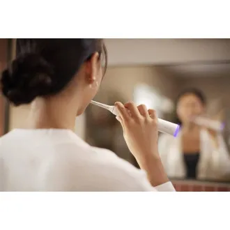 Set periuță de dinți electrică Philips Sonicare 6500 Gentle Clean, 2 bucăți, alb-negru