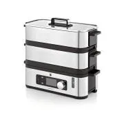 Aparat de gătit cu abur WMF KITCHENminis, 900 W, pregătește mai multe feluri de mâncare simultan