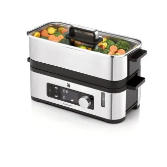 Aparat de gătit cu abur WMF KITCHENminis, 900 W, pregătește mai multe feluri de mâncare simultan