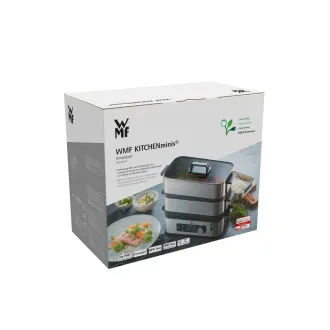 Aparat de gătit cu abur WMF KITCHENminis, 900 W, pregătește mai multe feluri de mâncare simultan