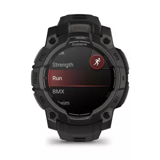 Garmin Instinct 3 – 45 mm, AMOLED, Negru cu curea neagră