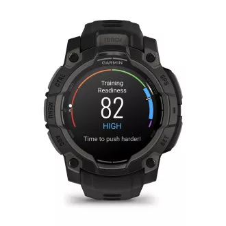 Garmin Instinct 3 – 45 mm, AMOLED, Negru cu curea neagră