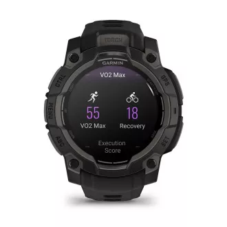 Garmin Instinct 3 – 45 mm, AMOLED, Negru cu curea neagră