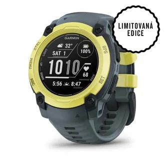 Garmin Instinct E – 40 mm, Lime electric cu curea crepusculară