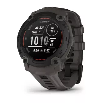 Garmin Instinct E – 45 mm, Negru cu curea cărbune
