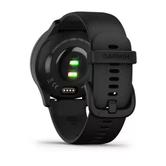 Garmin vívomove® Sport Slate/Correa din silicon negru, UE