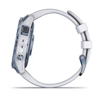 Garmin fenix 7 PRO Sapphire Solar, Titan Blue/White Silicon Band Garmin fenix 7 PRO Sapphire Solar, Titan Blue/White Silicon Band