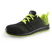Pantofi joasa CXS TEXLINE RAB S1, cu otel, negru-verde, marimea 35