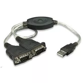 Convertor MANHATTAN USB la 2x port serial (USB AM/DB9M(2), RS232) Convertor MANHATTAN USB la 2x port serial (USB AM/DB9M(2), RS232)
