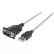 Convertor MANHATTAN de la USB la portul serial (cip FTDI FT232RL, 45cm)