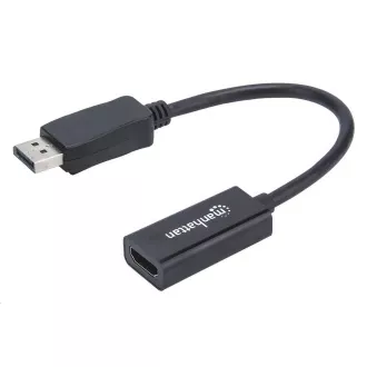 Adaptor MANHATTAN, DisplayPort, DP-Mamă/HDMI-Mamă, negru