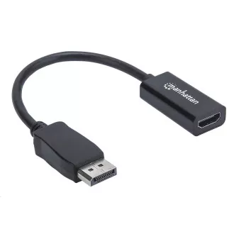 Adaptor MANHATTAN, DisplayPort, DP-Mamă/HDMI-Mamă, negru