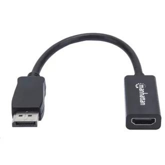 Adaptor MANHATTAN, DisplayPort, DP-Mamă/HDMI-Mamă, negru