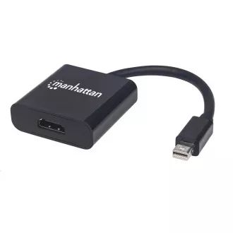 Adaptor MANHATTAN mini DP la HDMI, activ, negru