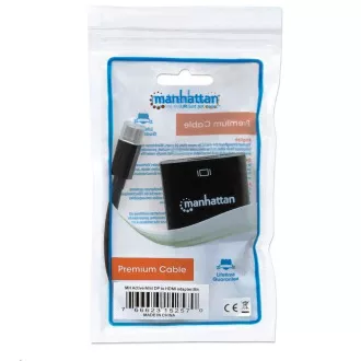Adaptor MANHATTAN mini DP la HDMI, activ, negru