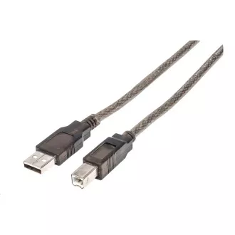 Cablu MANHATTAN USB-A la USB-B, 15m, negru Cablu MANHATTAN USB-A la USB-B, 15m, negru