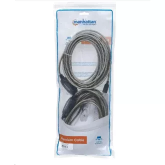 Cablu MANHATTAN USB-A la USB-B, 15m, negru Cablu MANHATTAN USB-A la USB-B, 15m, negru