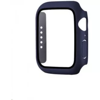 COTEetCI carcasă din policarbonat cu ecran protector pentru Apple Watch 41 mm albastru
