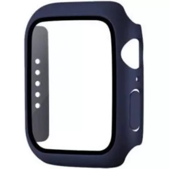 COTEetCI carcasă din policarbonat cu ecran protector pentru Apple Watch 41 mm albastru