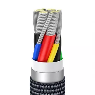 Baseus Crystal Shine Series USB-C / USB-C 100W 1, 2m cablu de încărcare / date, negru Baseus Crystal Shine Series USB-C / USB-C 100W 1, 2m cablu de încărcare / date, negru