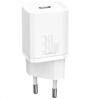 Baseus Super Si adaptor de încărcare rapidă IC 30W alb