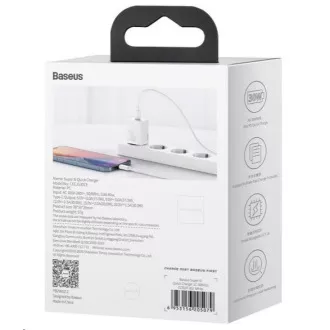 Baseus Super Si adaptor de încărcare rapidă IC 30W alb