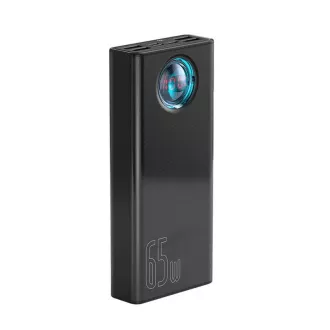 Baseus Amblight powerbank cu afișaj digital QC 30000mAh Overseas Edition   cablu Type-C/Type-C 100W 1m, negru