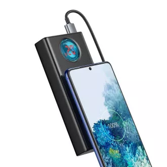 Baseus Amblight powerbank cu afișaj digital QC 30000mAh Overseas Edition   cablu Type-C/Type-C 100W 1m, negru