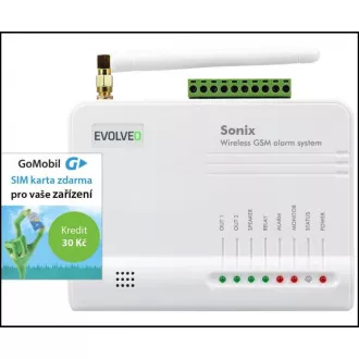 EVOLVEO Sonix - alarmă GSM fără fir (4 telecomenzi, senzor de mișcare PIR, senzor ușă / fereastră, difuzor extern, Android / iPhone EVOLVEO Sonix - alarmă GSM fără fir (4 telecomenzi, senzor de mișcare PIR, senzor ușă / fereastră, difuzor extern, Android / iPhone